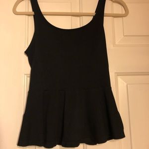 Express black peplum top